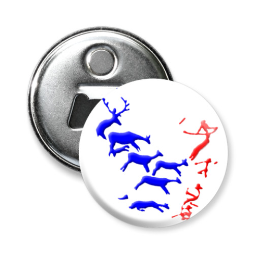 Магнит-открывашка с принтом  Мезолит