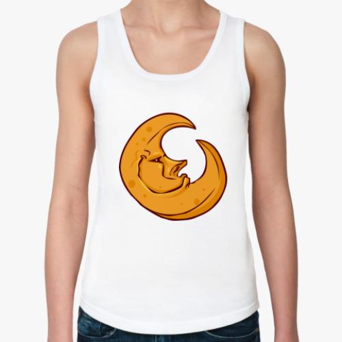 Женская майка с принтом Месяц
