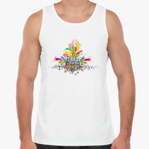 Майка с принтом Колонки