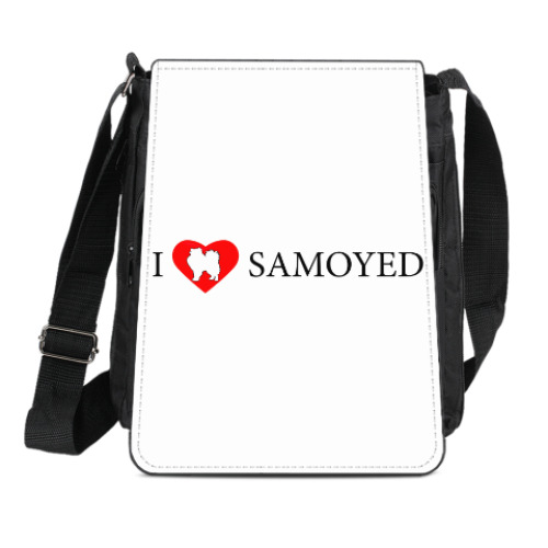 Сумка-планшет с принтом Самоед В Сердце