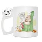 Кружка с футбольным мячиком