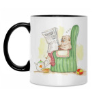 Кружка двухцветная