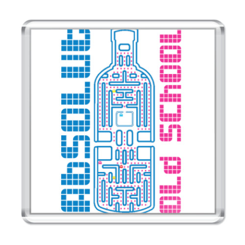 Магнит с принтом Absolut