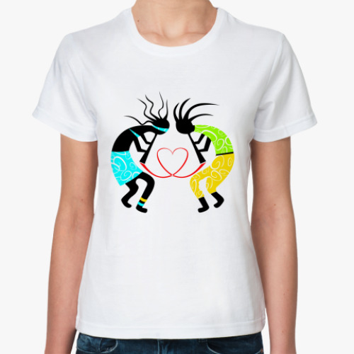 Классическая футболка с принтом Music