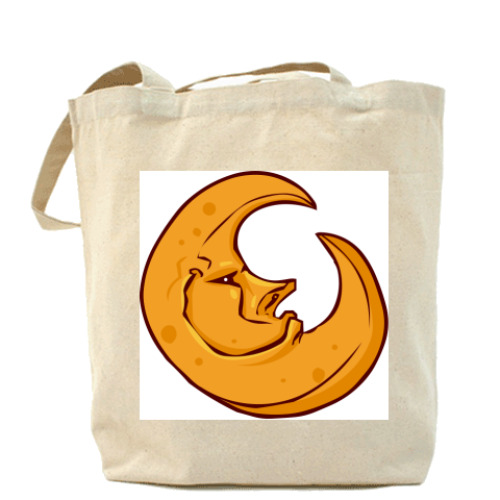 Сумка шоппер с принтом Месяц