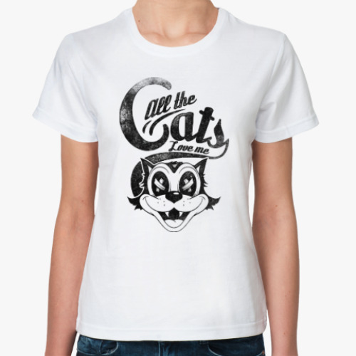 Классическая футболка Все коты любят Меня