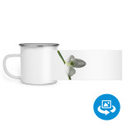 Кружка металлическая белая (круговая запечатка)