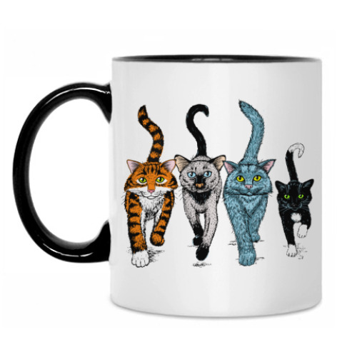 Кружка с принтом Cats