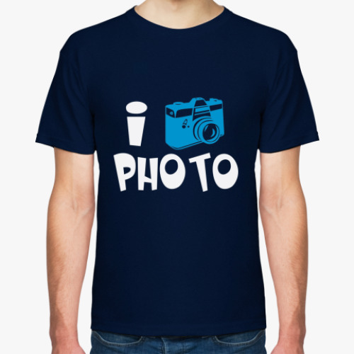 Футболка с принтом I like photo!