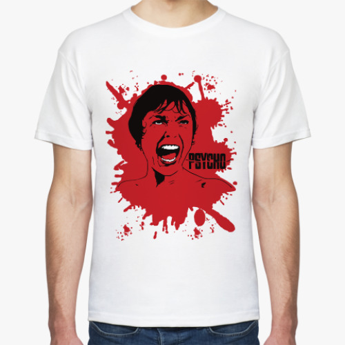 Футболка с принтом Психо (Psycho)