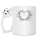 Кружка с футбольным мячиком