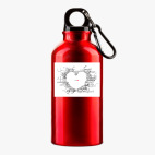 Металлическая бутылка 400 мл UV-DTF