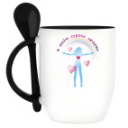 Кружка с ложкой