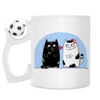 Кружка с футбольным мячиком