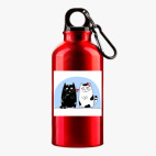 Металлическая бутылка 400 мл UV-DTF