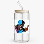 Банка с бамбуковой крышкой