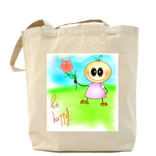 Сумка шоппер с принтом 'Бебешка'