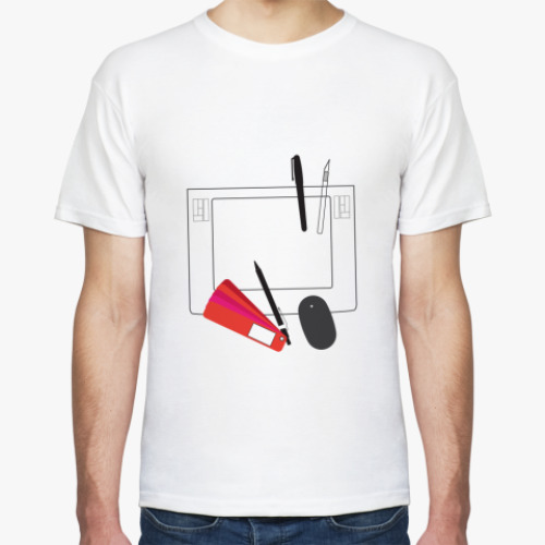 Футболка с принтом Планшет