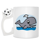 Кружка с футбольным мячиком