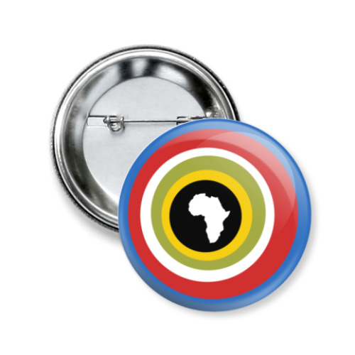 Значок 50мм Африка
