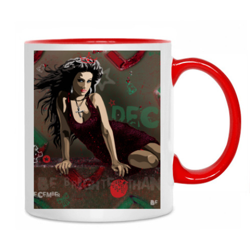 Кружка с принтом December