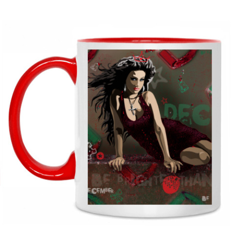 Кружка с принтом December