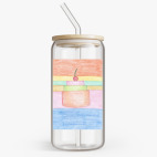 Банка с бамбуковой крышкой