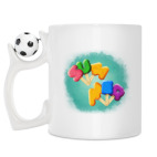 Кружка с футбольным мячиком