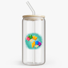 Банка с бамбуковой крышкой