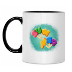 Кружка двухцветная