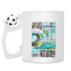 Кружка с футбольным мячиком
