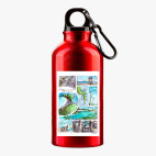 Металлическая бутылка 400 мл UV-DTF