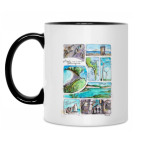 Кружка двухцветная