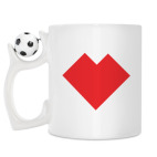 Кружка с футбольным мячиком