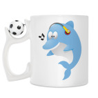 Кружка с футбольным мячиком