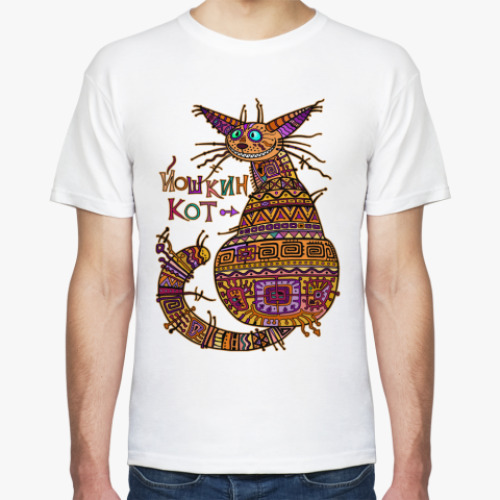 Футболка с принтом Йошкин Кот