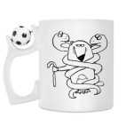 Кружка с футбольным мячиком