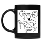 Кружка цветная UV-DTF