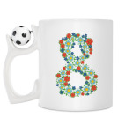 Кружка с футбольным мячиком