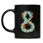 Кружка цветная UV-DTF