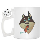 Кружка с футбольным мячиком