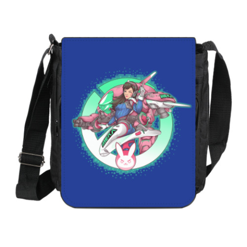 Сумка на плечо (мини-планшет) с принтом Overwatch Nerf this Diva