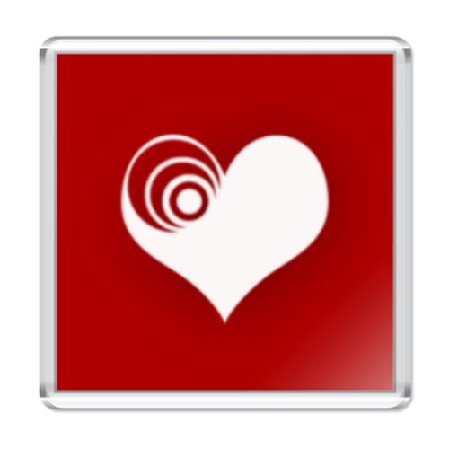 Магнит с принтом Дела сердечные