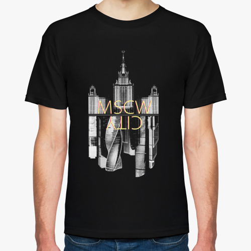 Футболка с принтом MOSCOW CITY Город Москва