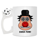 Кружка с футбольным мячиком