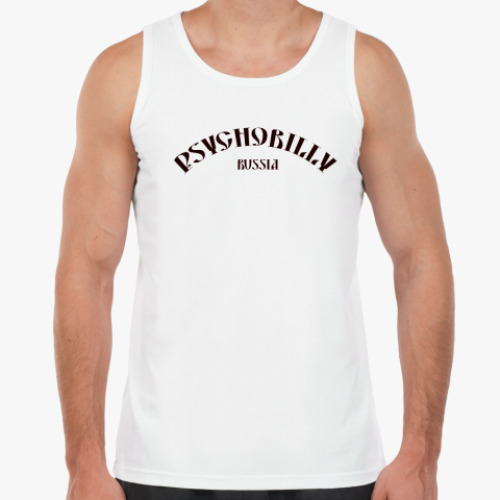Майка с принтом Psychobilly Russia
