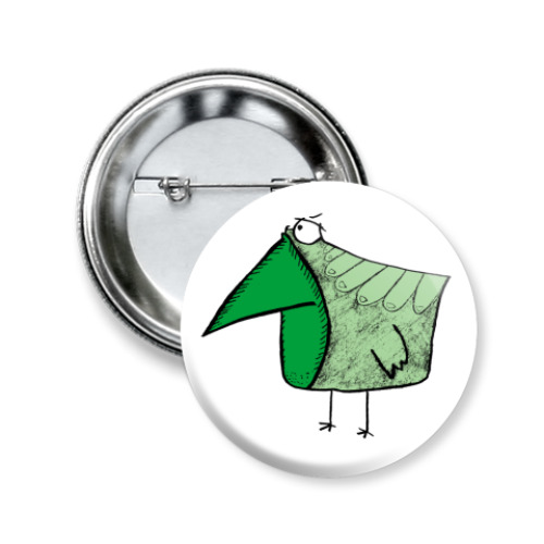 Значок 50мм с принтом  Грин
