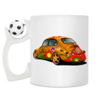 Кружка с футбольным мячиком