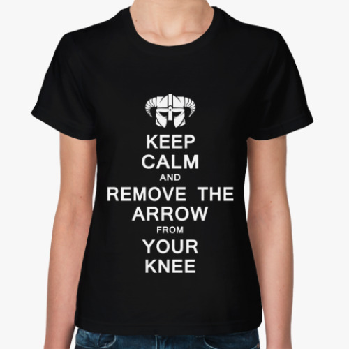 Женская футболка с принтом  Remove the arrow