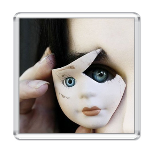 Магнит с принтом  'Кукла'